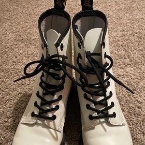 white doc marten boots